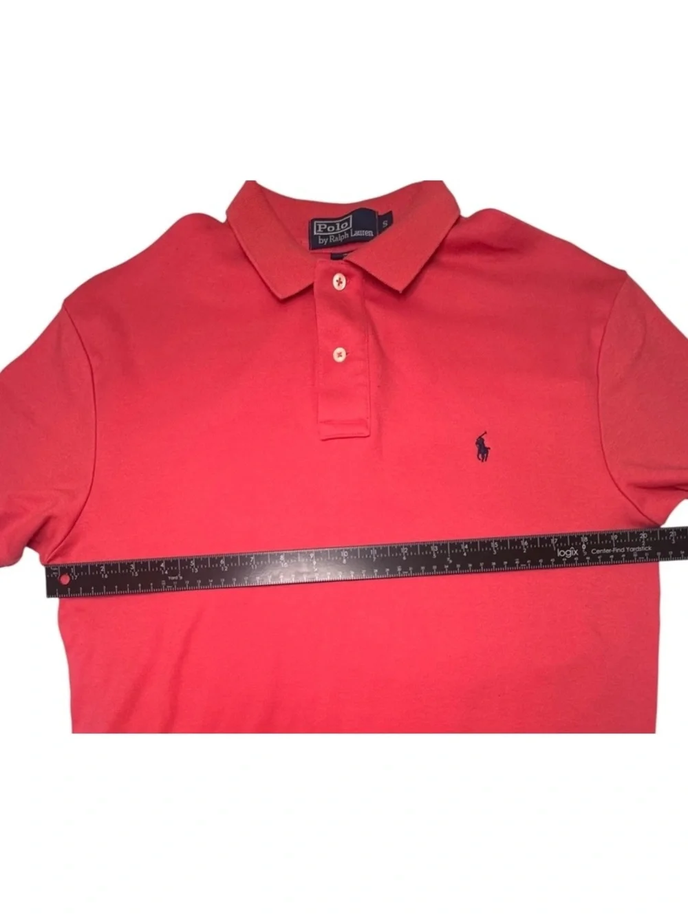 Polo Ralph Lauren Polo Shirt Mens Small Red Coral Short Sleeve Cotton Pony Logo